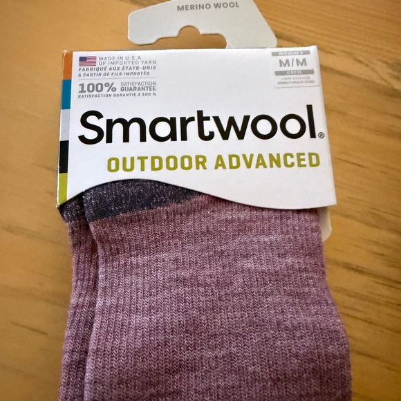 Smartwool Merino Wool Socks in Pink and Gray - Picture 2 of 7
